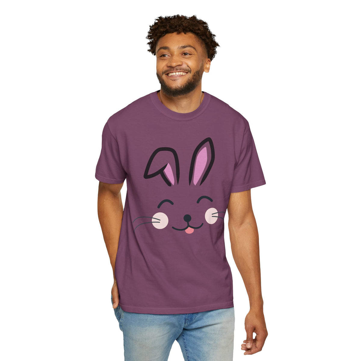 Bunny Face T-Shirt — Cute Easter Rabbit Graphic Tee