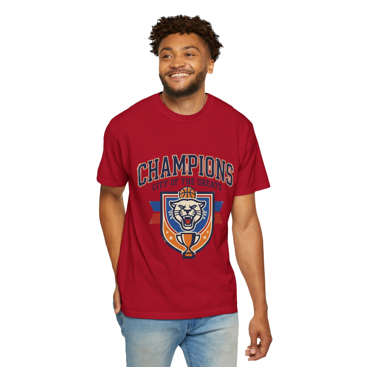 Champions City of the Greats Lion Basketball T-Shirt