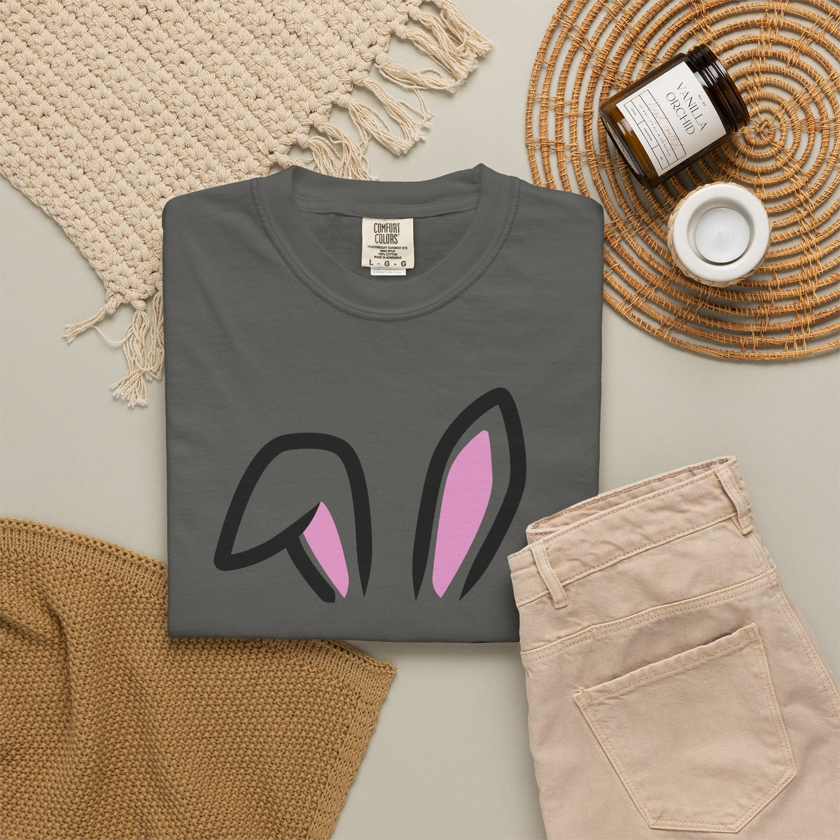 Bunny Face T-Shirt — Cute Easter Rabbit Graphic Tee