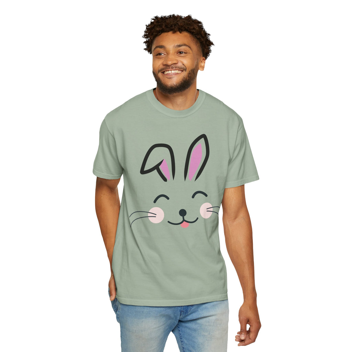 Bunny Face T-Shirt — Cute Easter Rabbit Graphic Tee