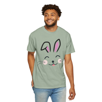 Bunny Face T-Shirt — Cute Easter Rabbit Graphic Tee
