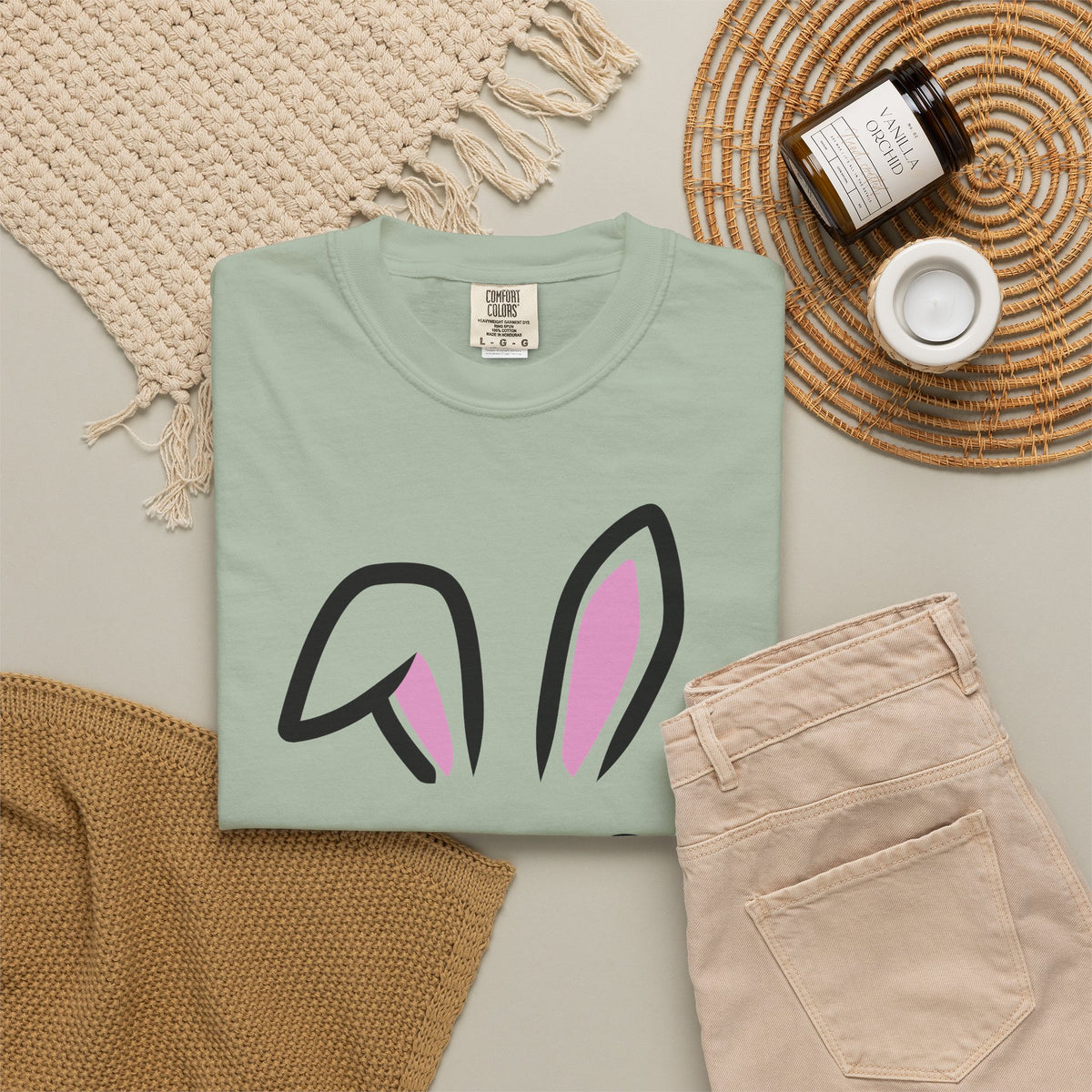 Bunny Face T-Shirt — Cute Easter Rabbit Graphic Tee