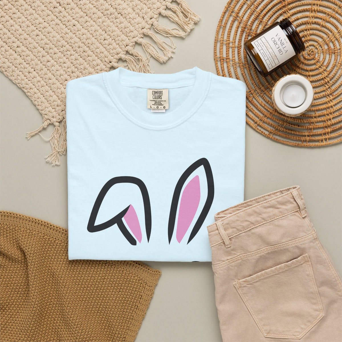 Bunny Face T-Shirt — Cute Easter Rabbit Graphic Tee