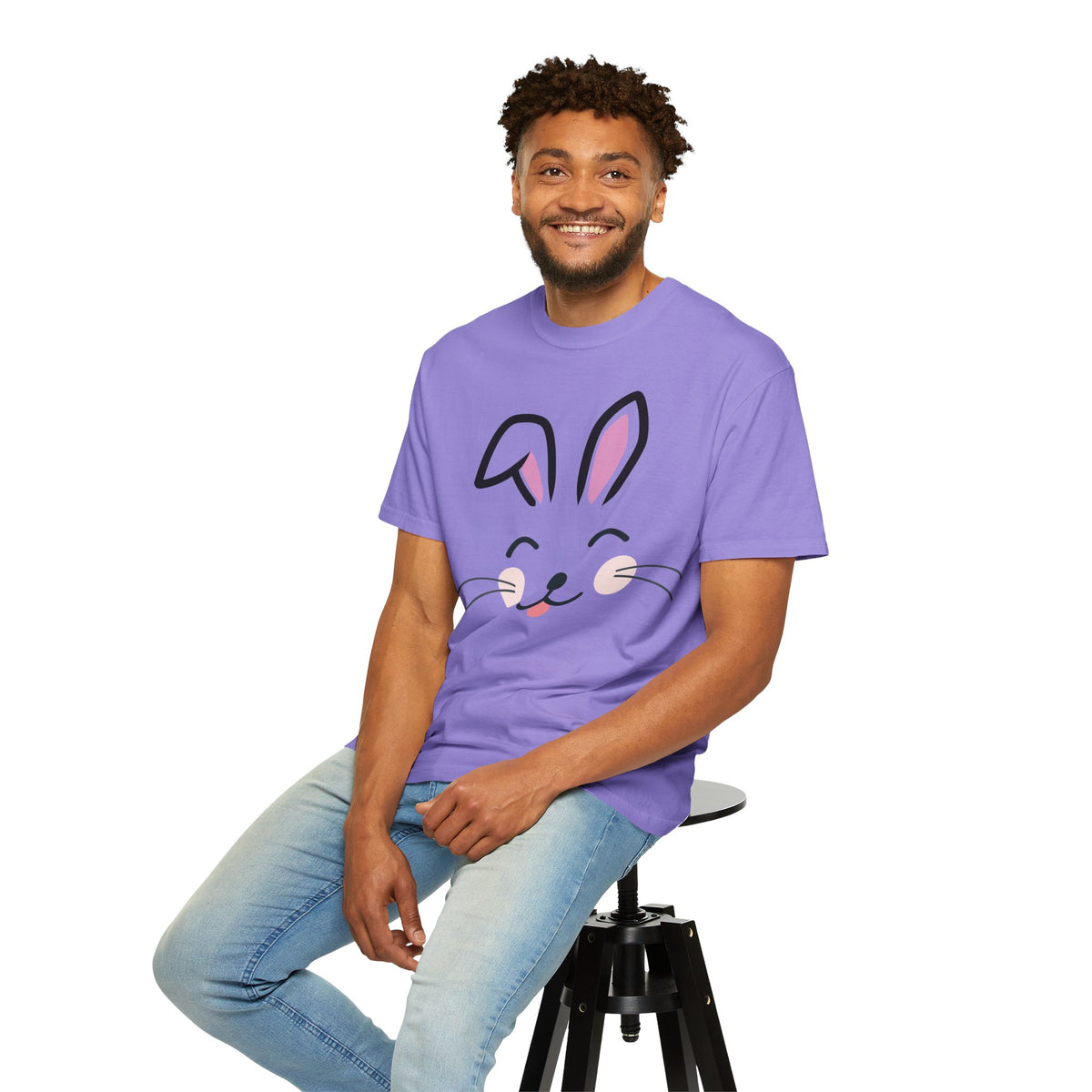 Bunny Face T-Shirt — Cute Easter Rabbit Graphic Tee