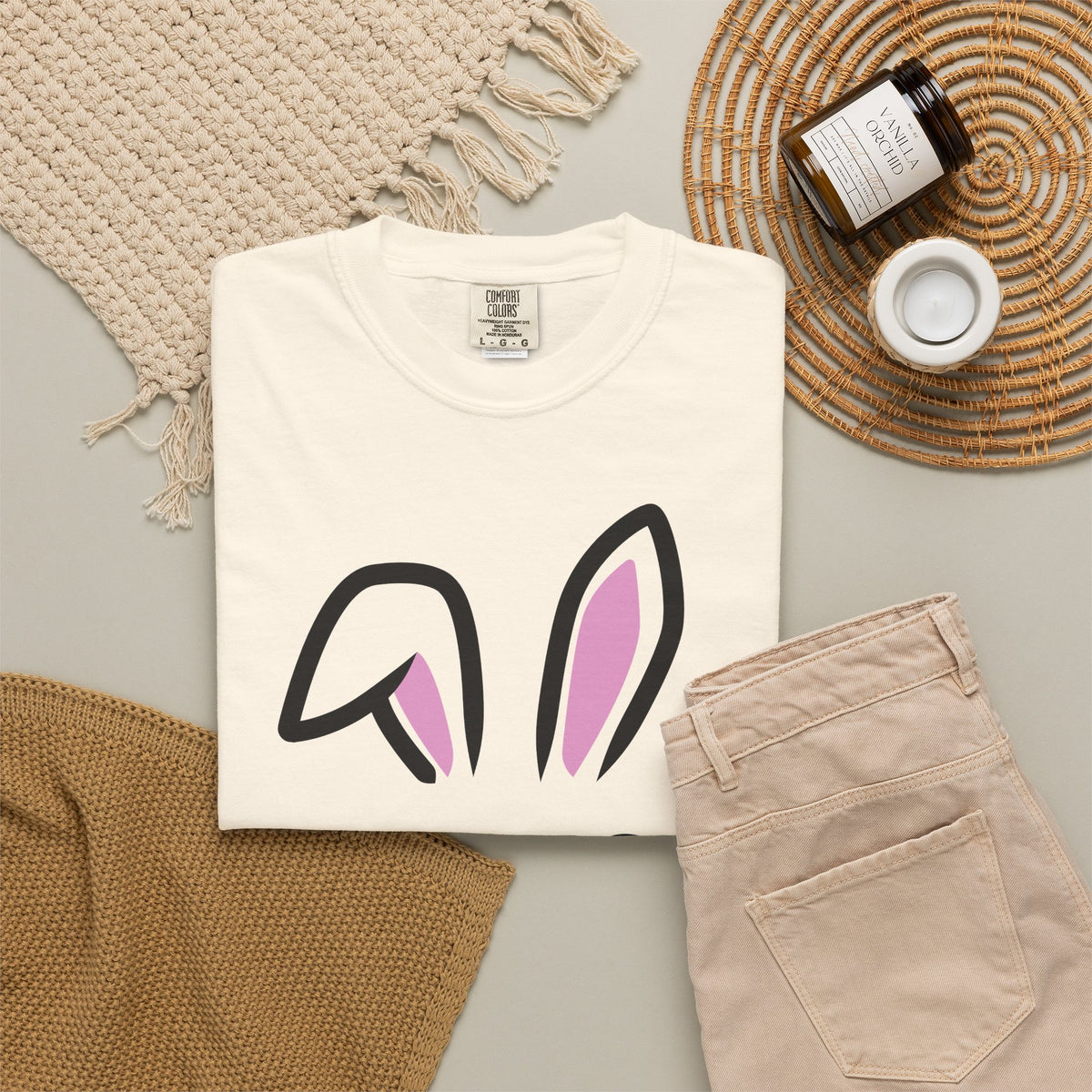 Bunny Face T-Shirt — Cute Easter Rabbit Graphic Tee