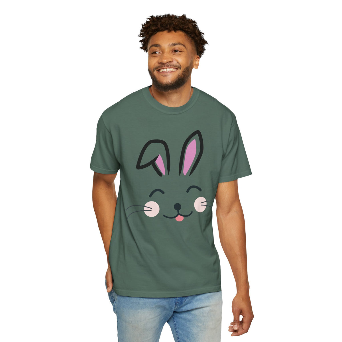 Bunny Face T-Shirt — Cute Easter Rabbit Graphic Tee