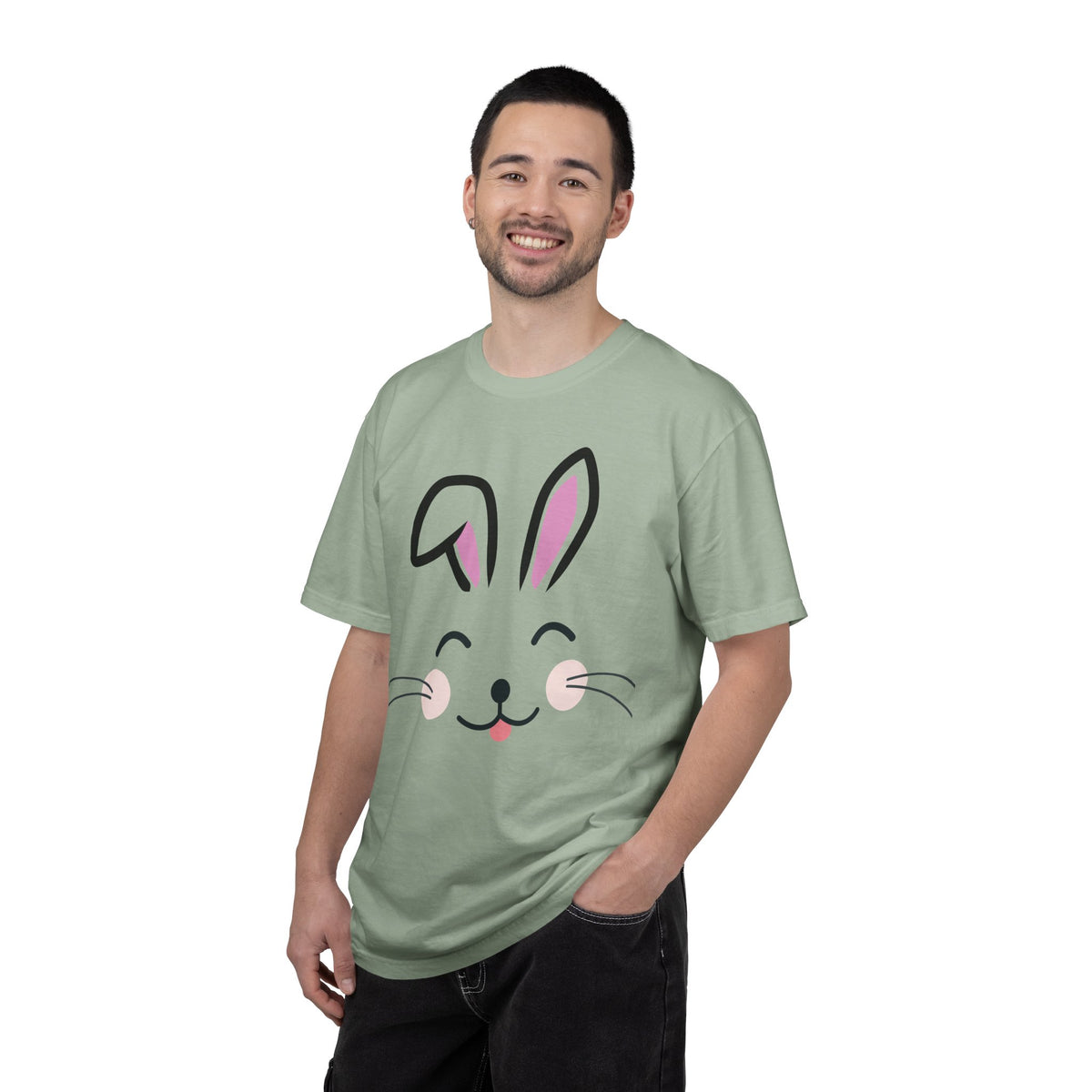 Bunny Face T-Shirt — Cute Easter Rabbit Graphic Tee