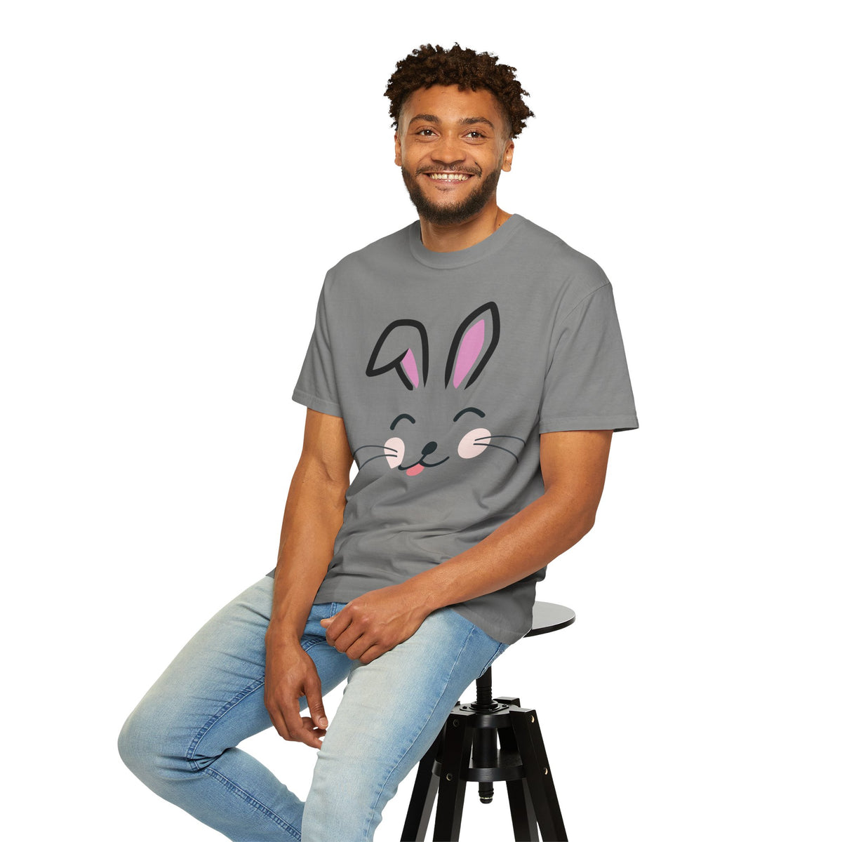 Bunny Face T-Shirt — Cute Easter Rabbit Graphic Tee