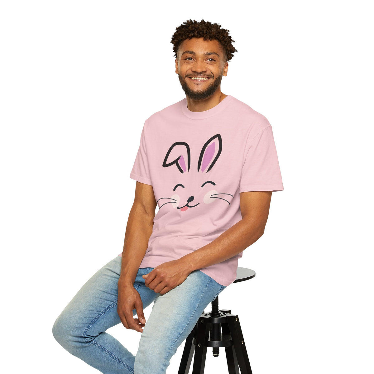Bunny Face T-Shirt — Cute Easter Rabbit Graphic Tee