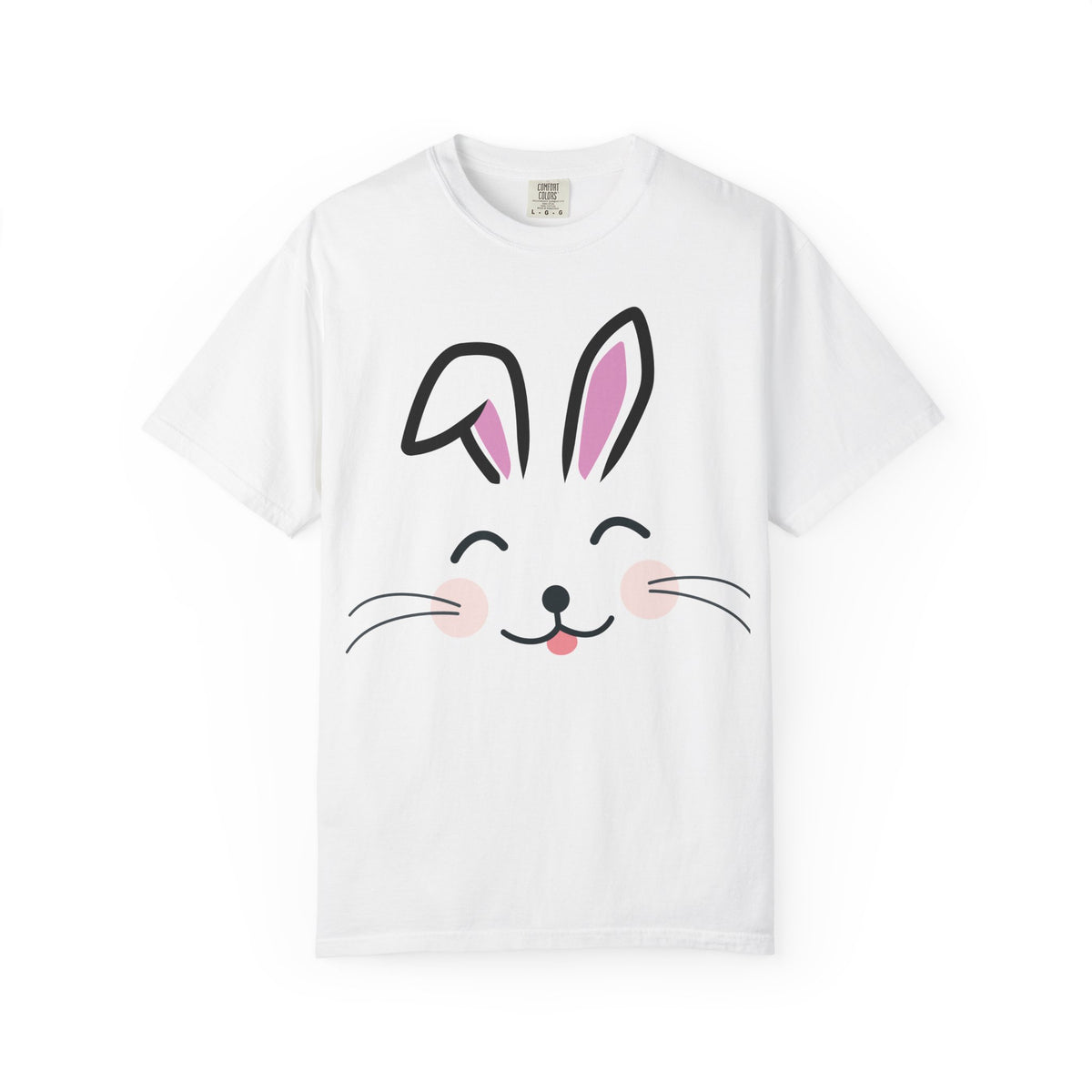 Bunny Face T-Shirt — Cute Easter Rabbit Graphic Tee