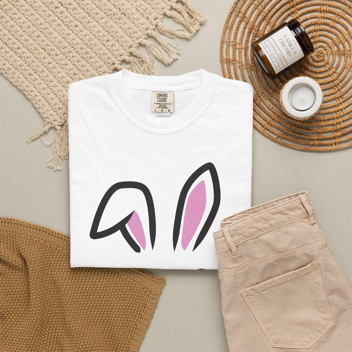 Bunny Face T-Shirt — Cute Easter Rabbit Graphic Tee