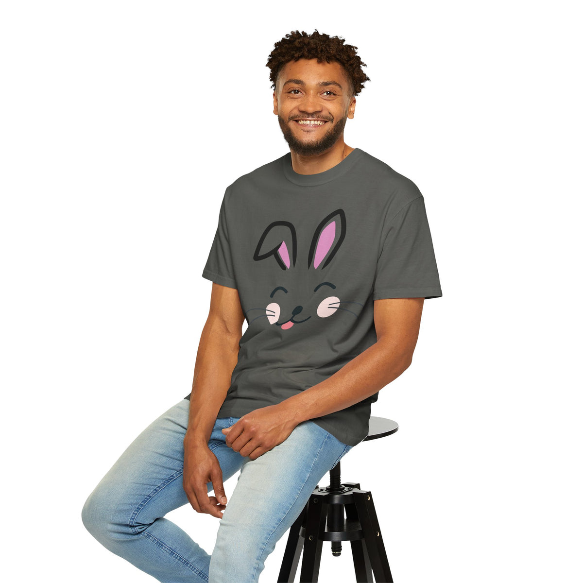 Bunny Face T-Shirt — Cute Easter Rabbit Graphic Tee