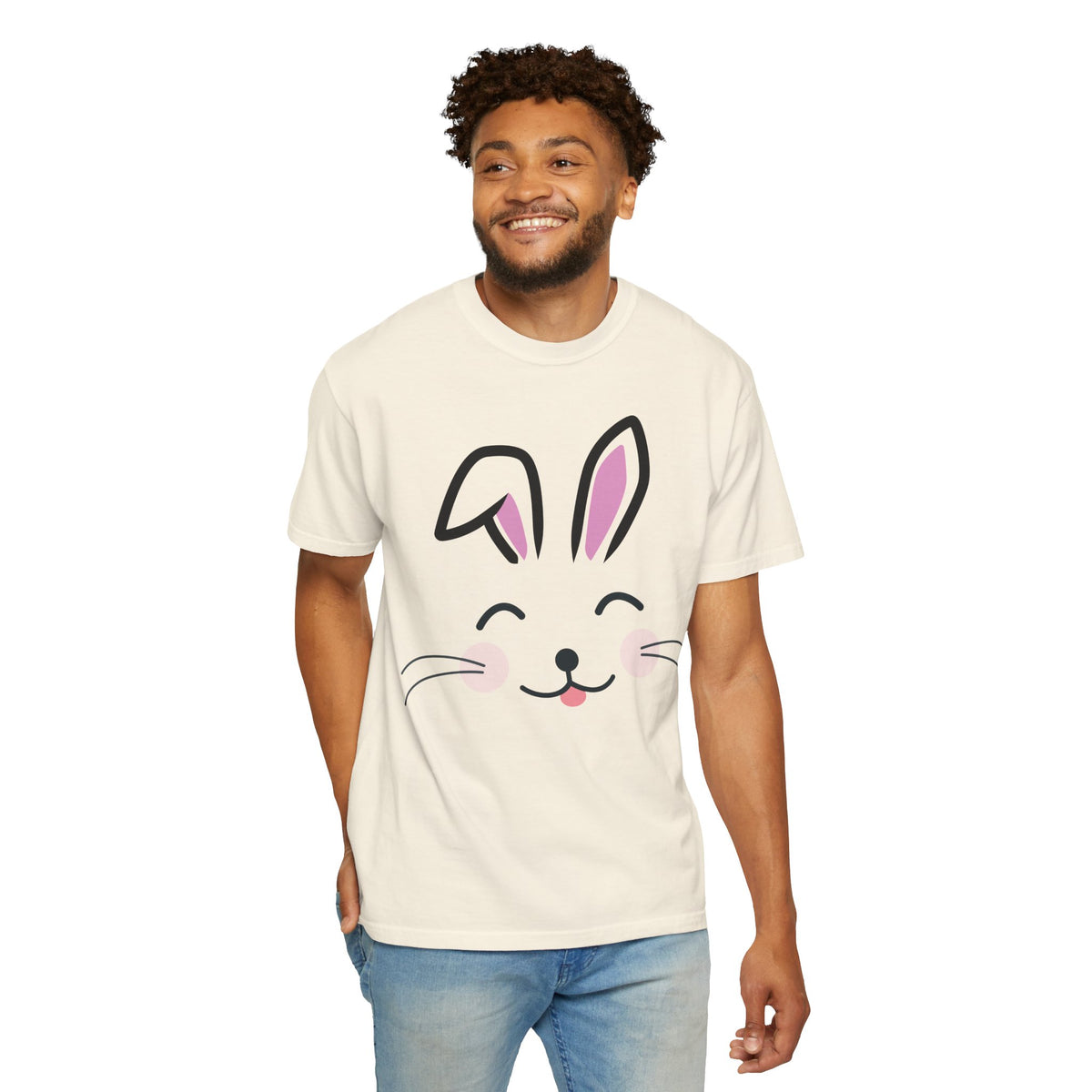 Bunny Face T-Shirt — Cute Easter Rabbit Graphic Tee