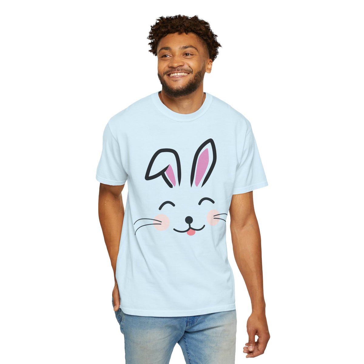 Bunny Face T-Shirt — Cute Easter Rabbit Graphic Tee