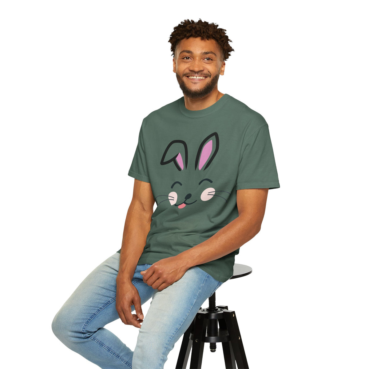 Bunny Face T-Shirt — Cute Easter Rabbit Graphic Tee