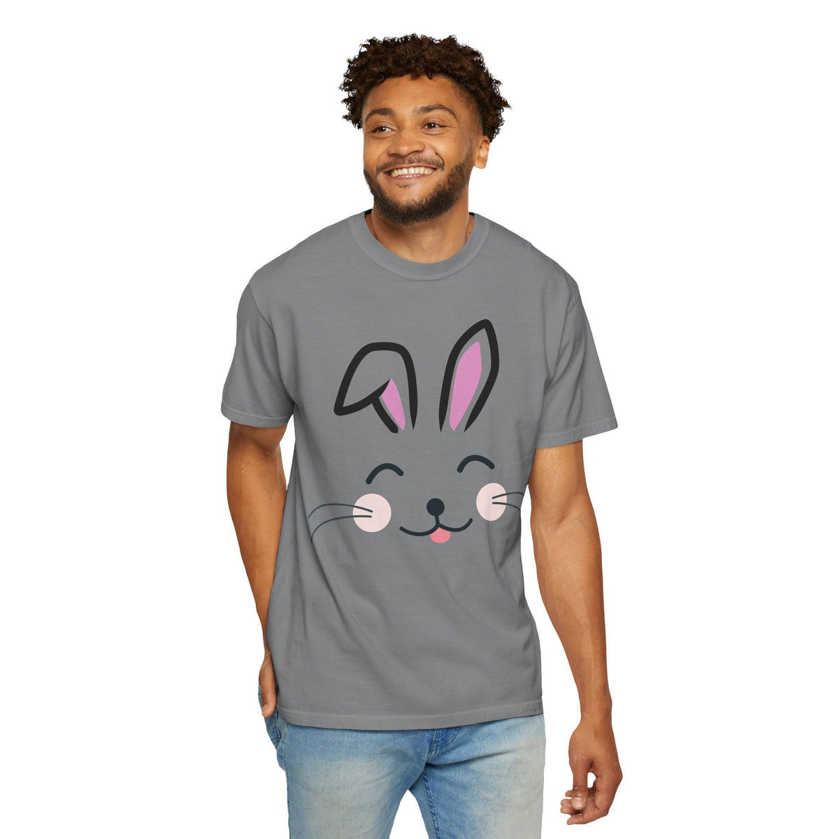 Bunny Face T-Shirt — Cute Easter Rabbit Graphic Tee