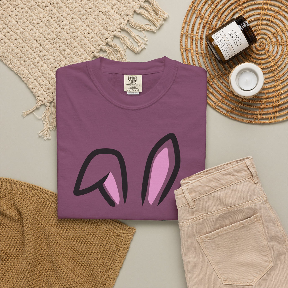 Bunny Face T-Shirt — Cute Easter Rabbit Graphic Tee